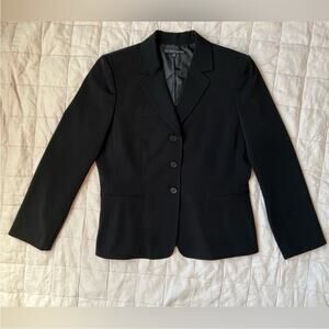 Antonio Melani Womens 14 Black Blazer Jacket Academia Contemporary Professional